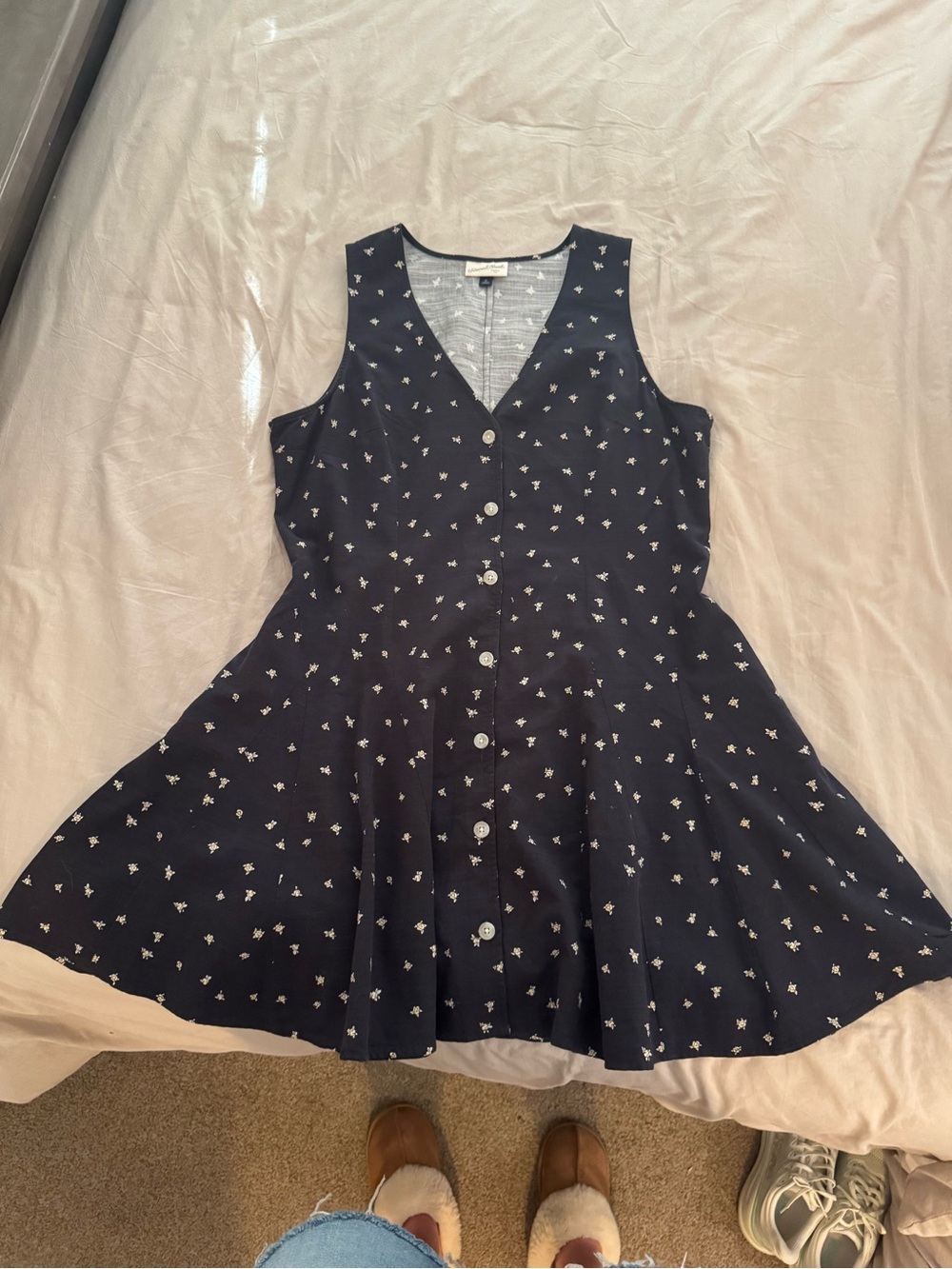 Universal Thread Button-Front A-Line Dress